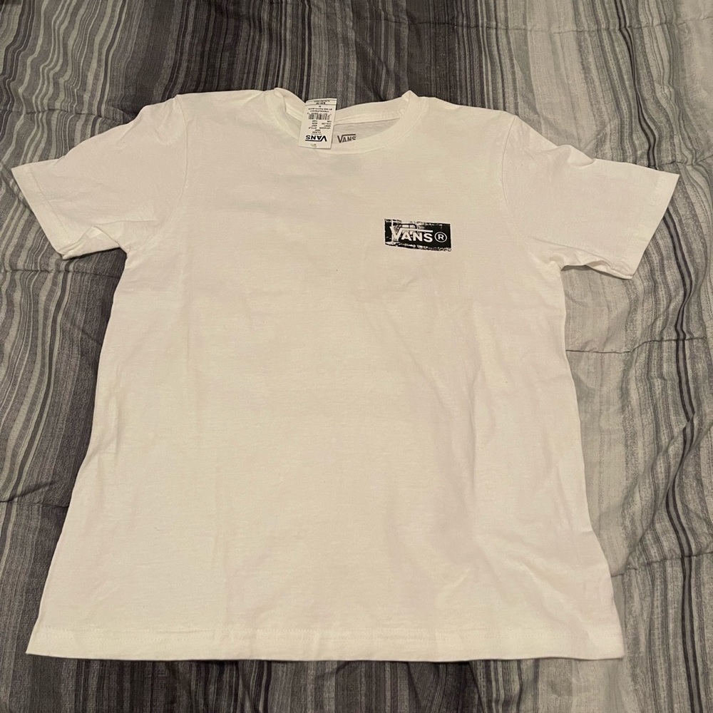 Women’s Vans White T-Shirt , Size:Medium